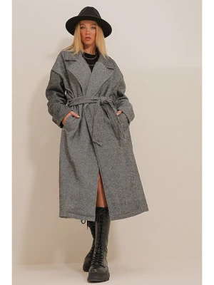Trend Alaçatı Stili Płaszcz przejściowy w kolorze szarym rozmiar: M
