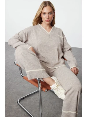 trendyol 2-częściowy zestaw w kolorze beżowym rozmiar: L