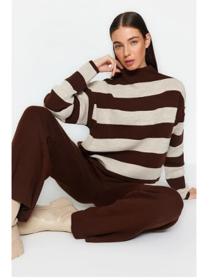 trendyol 2-częściowy zestaw w kolorze brązowo-beżowym rozmiar: L