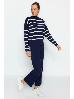 trendyol 2-częściowy zestaw w kolorze granatowo-kremowym rozmiar: S