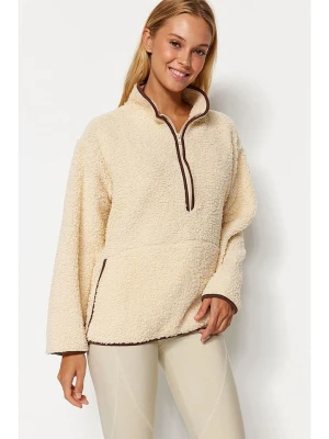 trendyol Bluza polarowa w kolorze beżowym rozmiar: M
