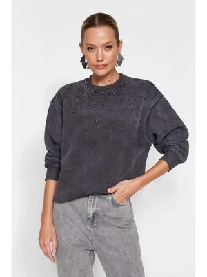 trendyol Bluza w kolorze antracytowym rozmiar: XS