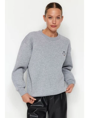 trendyol Bluza w kolorze szarym rozmiar: S