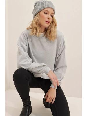 trendyol Bluza w kolorze szarym rozmiar: L