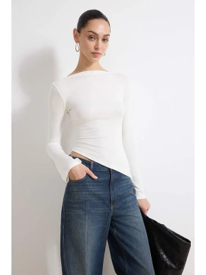 trendyol Bluzka w kolorze kremowym rozmiar: XS