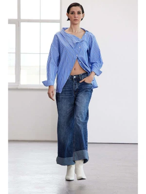 trendyol Bluzka w kolorze niebiesko-białym rozmiar: 38