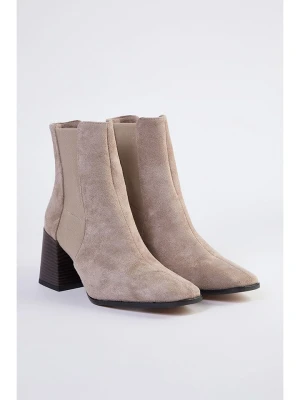 trendyol Botki w kolorze beżowym rozmiar: 38