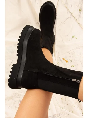 trendyol Botki w kolorze czarnym rozmiar: 37