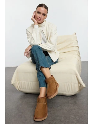 trendyol Botki w kolorze jasnobrązowym rozmiar: 37