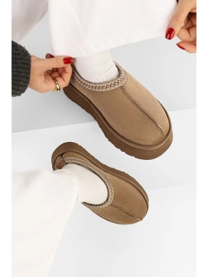 trendyol Botki w kolorze jasnobrązowym rozmiar: 39