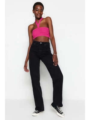 trendyol Dżinsy - Comfort fit - w kolorze czarnym rozmiar: 36