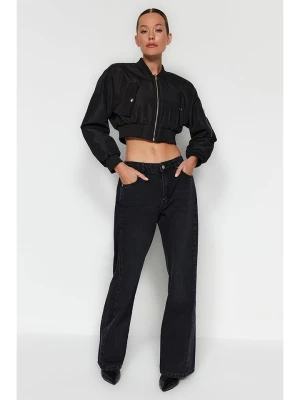 trendyol Dżinsy - Comfort fit - w kolorze czarnym rozmiar: 40