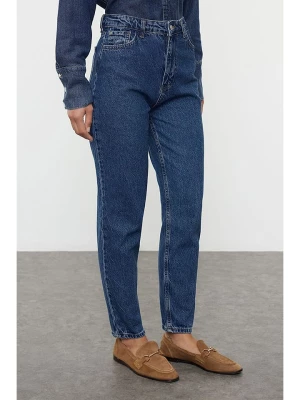 trendyol Dżinsy - Mom fit - w kolorze niebieskim rozmiar: 38