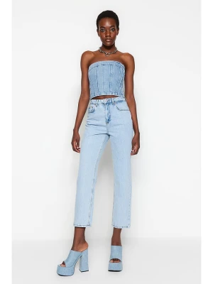 trendyol Dżinsy - Regular fit - w kolorze błękitnym rozmiar: 36