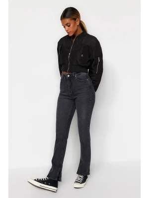 trendyol Dżinsy - Skinny fit - w kolorze antracytowym rozmiar: 38