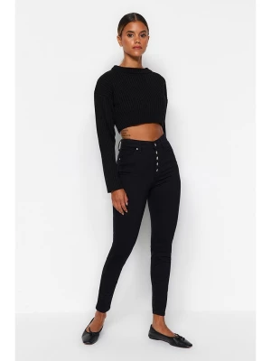 trendyol Dżinsy - Skinny fit - w kolorze czarnym rozmiar: 38