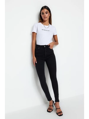 trendyol Dżinsy - Skinny fit - w kolorze czarnym rozmiar: 42