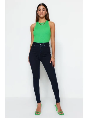 trendyol Dżinsy - Skinny fit - w kolorze granatowym rozmiar: 42