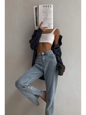 trendyol Dżinsy - Slim fit - w kolorze błękitnym rozmiar: 34