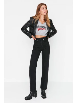 trendyol Dżinsy - Slim fit - w kolorze czarnym rozmiar: 42