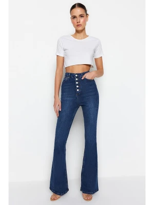 trendyol Dżinsy - Slim fit - w kolorze niebieskim rozmiar: 42