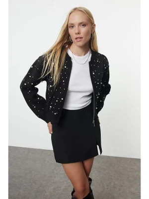 trendyol Kardigan w kolorze czarnym rozmiar: M
