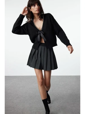 trendyol Kardigan w kolorze czarnym rozmiar: M