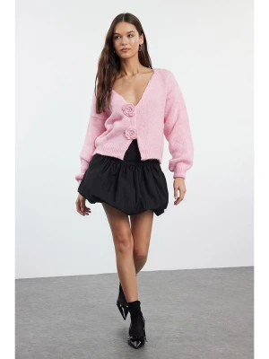 trendyol Kardigan w kolorze jasnoróżowym rozmiar: M