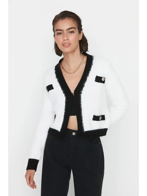 trendyol Kardigan w kolorze kremowo-czarnym rozmiar: S