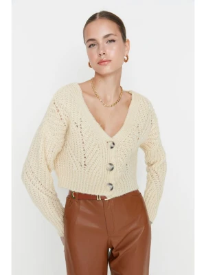 trendyol Kardigan w kolorze żółtym rozmiar: M