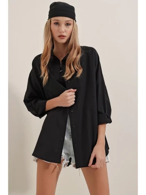trendyol Koszula w kolorze czarnym rozmiar: 38