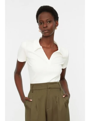trendyol Koszulka polo w kolorze białym rozmiar: XL