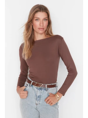 trendyol Koszulka w kolorze brązowym rozmiar: S