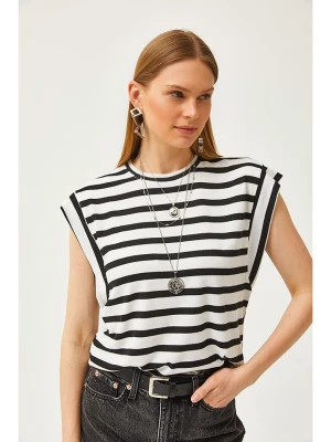 trendyol Koszulka w kolorze czarno-białym rozmiar: M