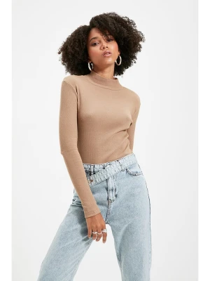 trendyol Koszulka w kolorze karmelowym rozmiar: M