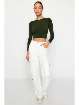 trendyol Koszulka w kolorze khaki rozmiar: M