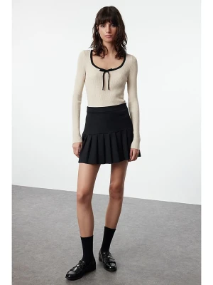 trendyol Koszulka w kolorze kremowo-czarnym rozmiar: S