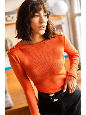 trendyol Koszulka w kolorze pomarańczowym rozmiar: onesize