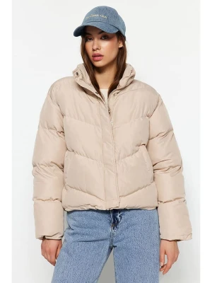 trendyol Kurtka pikowana w kolorze beżowym rozmiar: S