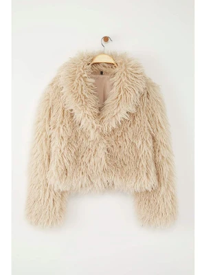 trendyol Kurtka pluszowa w kolorze beżowym rozmiar: S