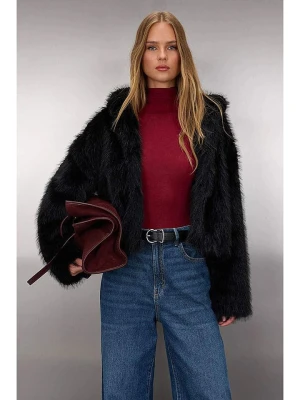 trendyol Kurtka pluszowa w kolorze czarnym rozmiar: M