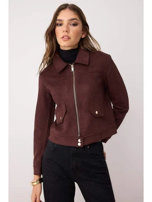 trendyol Kurtka w kolorze bordowym ze skóry syntetycznej rozmiar: XS