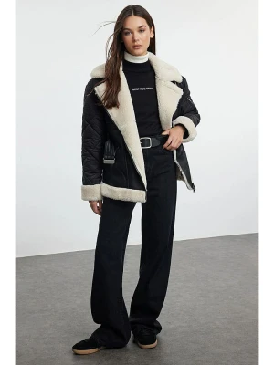 trendyol Kurtka w kolorze czarnym ze skóry syntetycznej rozmiar: M