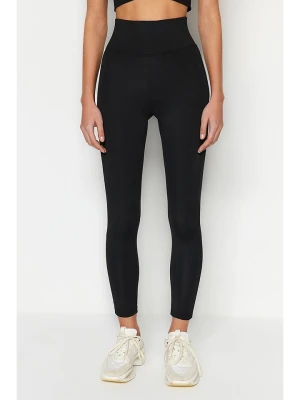 trendyol Legginsy sportowe w kolorze czarnym rozmiar: L