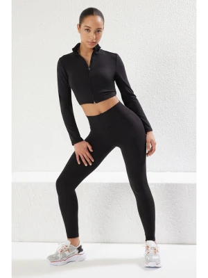 trendyol Legginsy sportowe w kolorze czarnym rozmiar: S