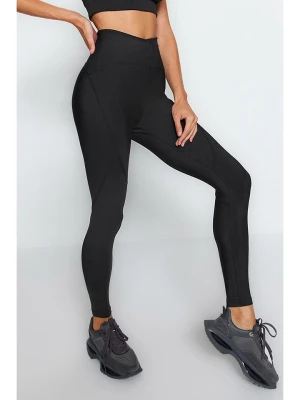 trendyol Legginsy sportowe w kolorze czarnym rozmiar: S