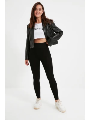 trendyol Legginsy w kolorze czarnym rozmiar: L