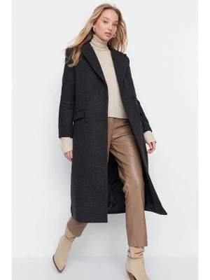trendyol Płaszcz przejściowy w kolorze antracytowym rozmiar: 42