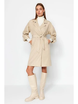 trendyol Płaszcz przejściowy w kolorze beżowym rozmiar: 40