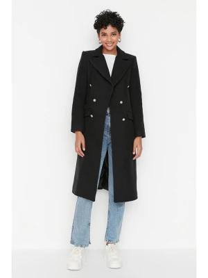 trendyol Płaszcz przejściowy w kolorze czarnym rozmiar: 40